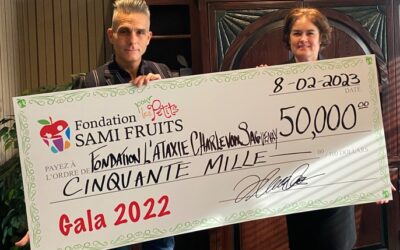 Fondation Sami Fruits  fait un don de 50 000$ pour la recherche sur l’Ataxie